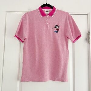 Vintage The Disney Catalog Minnie Mouse Golf Polo Pink - S